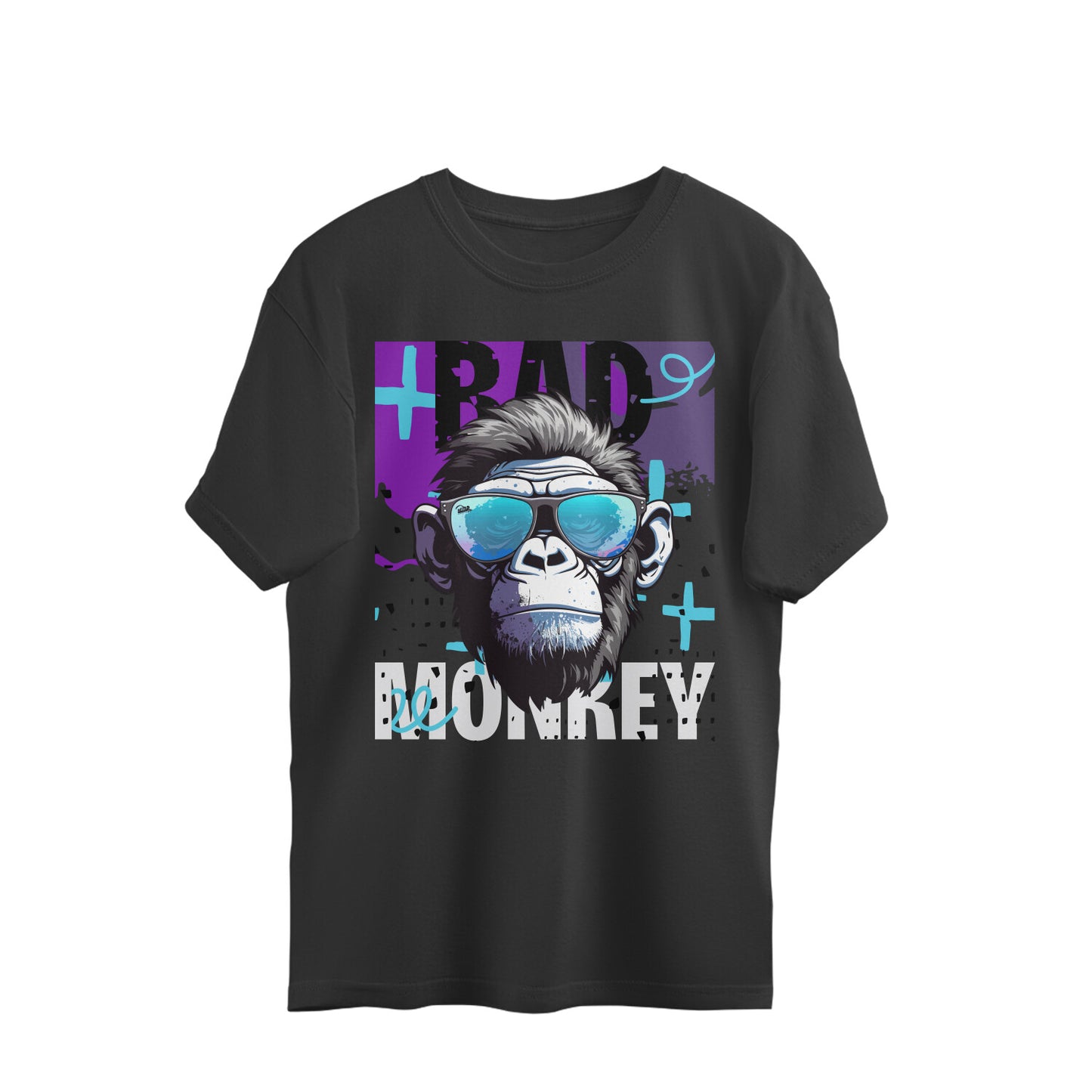 Bad Monkey Oversized Chest Graphic Printed