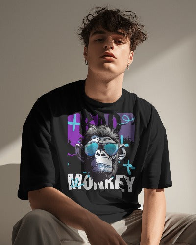 Bad Monkey Oversized Chest Graphic Printed